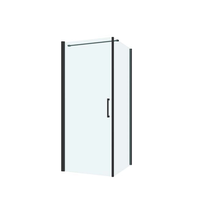 Rick McLean's Bathware 900mm Black Hi Line Semi Frameless Shower Screen