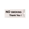 Sandleford 100 x 50mm No Smoking Silver Self Adhesive Sign