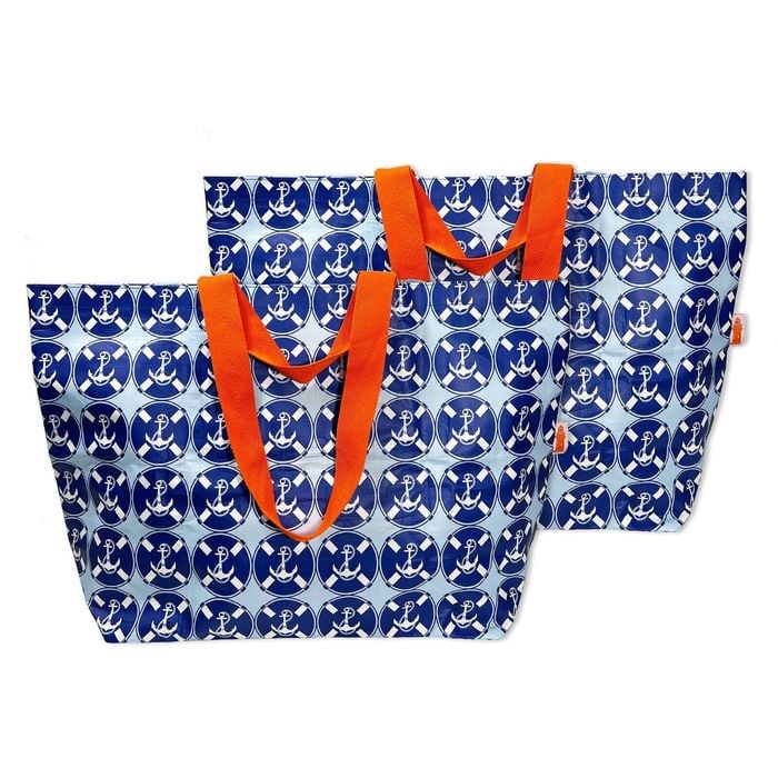 Shopper Tote Bag - Coastal Anchor