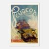 Galrie Classic French Vintage Racing Car Poster for Home Decor, Poster Only, A0 84 x 119cm (33 X 47inch)