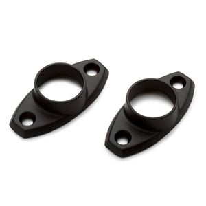 Sandleford 19mm Black Fitting Rod Oval Flange - 2 Pack