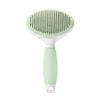 Michu Cream Round-Head Grooming Dog/Cat Brush - Perfect for Gentle Coat Care