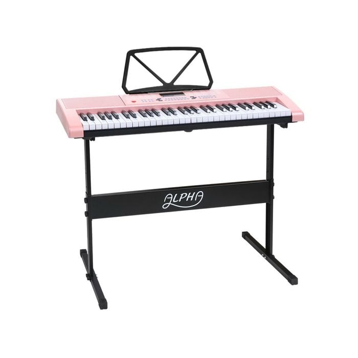 Alpha 61 Key Lighted Electronic Piano Keyboard