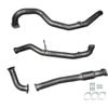 Ignite Exhausts Dump Back For Nissan Gu Patrol 2.8l Turbo Diesel Wagon 3" Inch / Pipe Only Raw Aluminised Steel