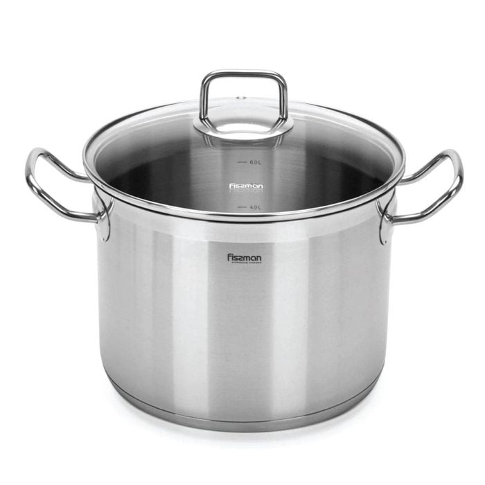 Stockpot With Glass Lid Stainless Steel 8.1 Ltr - Tahara Series