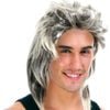 Mullet Wig 80s Party Costume Rock Bogan Punk 70s 90s Hair Ash Blonde Grey