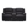 Anderson 2 Seater Fabric Electric Recliner Sofa Lounge Chair Jet Dark Grey