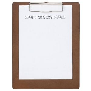 Olympia Wooden Menu Presentation Clipboard A4 Restaurant Cafe Hospitality Supplies