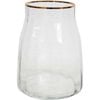 LVD Taper Flower Vase Container 10x18cm Small - Clear