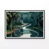 Forest with Trees, Lake  Print 100% Australian Made 120x90cm  (Poster)