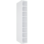 Lugna 2048 x 300 x 580mm White Shoe Tower With 6 Shelves