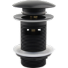 MIXX 32mm 1 1/4" Matte Black Dome Style Pop Up Waste