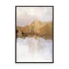 Artey | Golden Abstract - Framed Canvas - Black Frame - 40 x 60cm