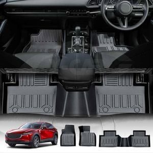 3D All-Weather TPE Floor Mats for Mazda CX-30 CX30 2019-Onwards Customized Floor Liners Full Set