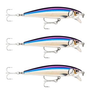 3x Rapala 10cm X Rap Magnum Cast Hard Body Casting Fishing Lure -PUR HG Voltage