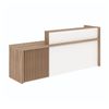 Modern Furniture KNOX 240cm Reception Desk Left Panel - Oak