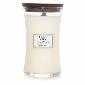 WoodWick Candle - Large White Teak