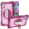 Rugged Stand Shockproof Hybrid Case with Strap For Lenovo Tab M11 2024 11" (TB330FU) - Rose Pink