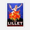 Galrie Kina Lillet 1937 Vintage Poster Art by Roby Retro French Advertising Decor, White Frame, A1 60 x 84cm (23 x 33inch)