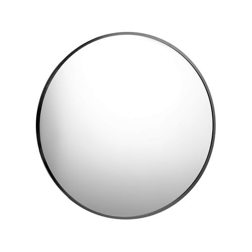 Oikiture 60cm Round Wall Mirrors Black - Bunnings Australia