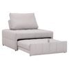 Maestro Furniture Blaise Fabric Relaxing Accent Armchair Lounge Couch Sofa Bed Grey Mist