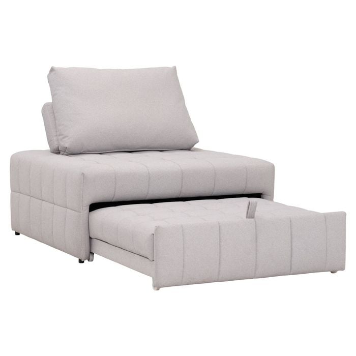 Maestro Furniture Blaise Fabric Relaxing Accent Armchair Lounge Couch Sofa Bed Grey Mist