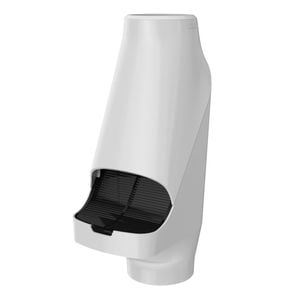 Marley Gull Grey Downpipe Curve Leaf Diverter