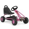 Costway Kids Pedal Go Kart Outdoor Ride On Car Toy Racer Pink