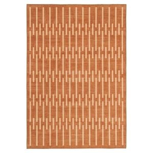 Loopsie-220cm X 150cm-tudor Rust Printed Washable Rug