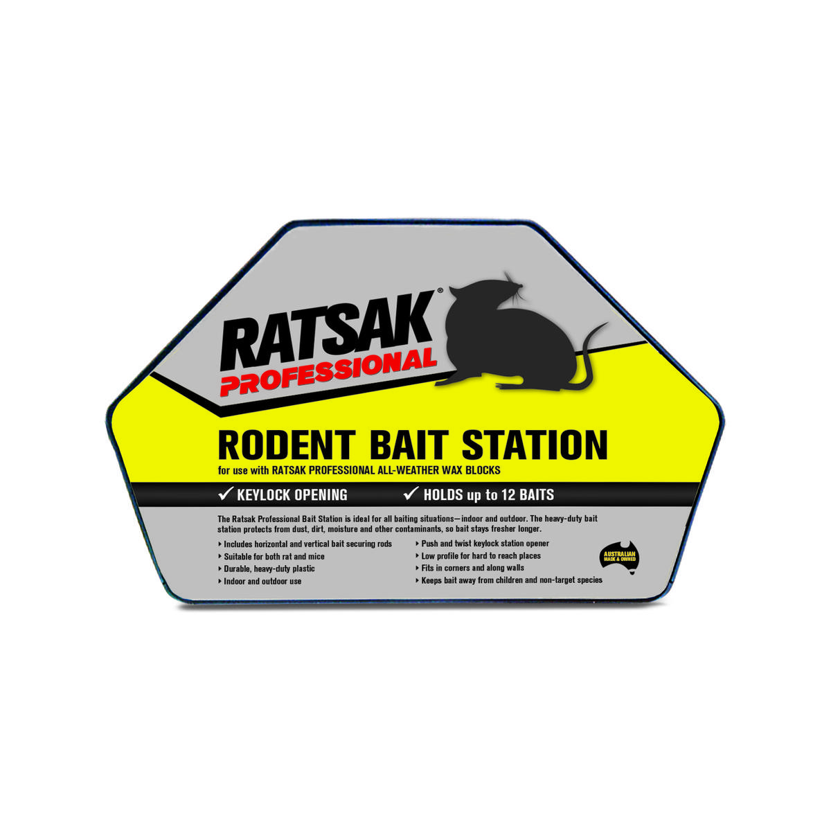 RATSAK Professional Rodent Bait Station - Bunnings Australia
