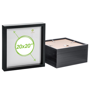 Nicola Spring Acrylic 3d Box Photo Frames - 20" X 20" - Pack Of 5