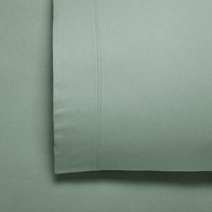 Bianca Fletcher 170gsm Cotton  Flannelette Sheet Set Sage - Single Bed