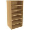 Lugna 1536 x 750 x 580mm Sand Ready to Assemble Robe Insert 5 Shelf Unit