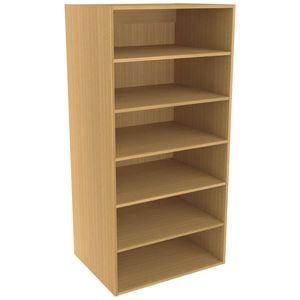Lugna 1536 x 750 x 580mm Sand Ready to Assemble Robe Insert 5 Shelf Unit