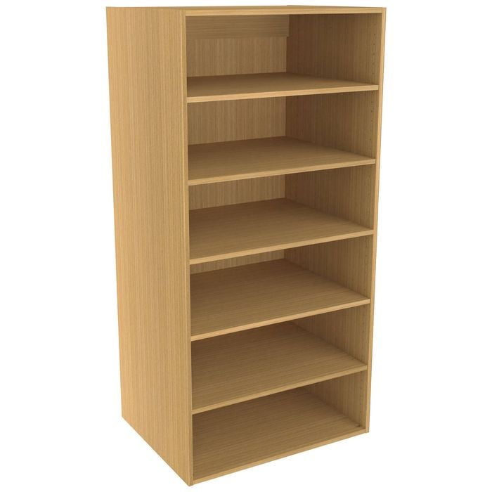 Lugna 1536 x 750 x 580mm Sand Ready to Assemble Robe Insert 5 Shelf Unit