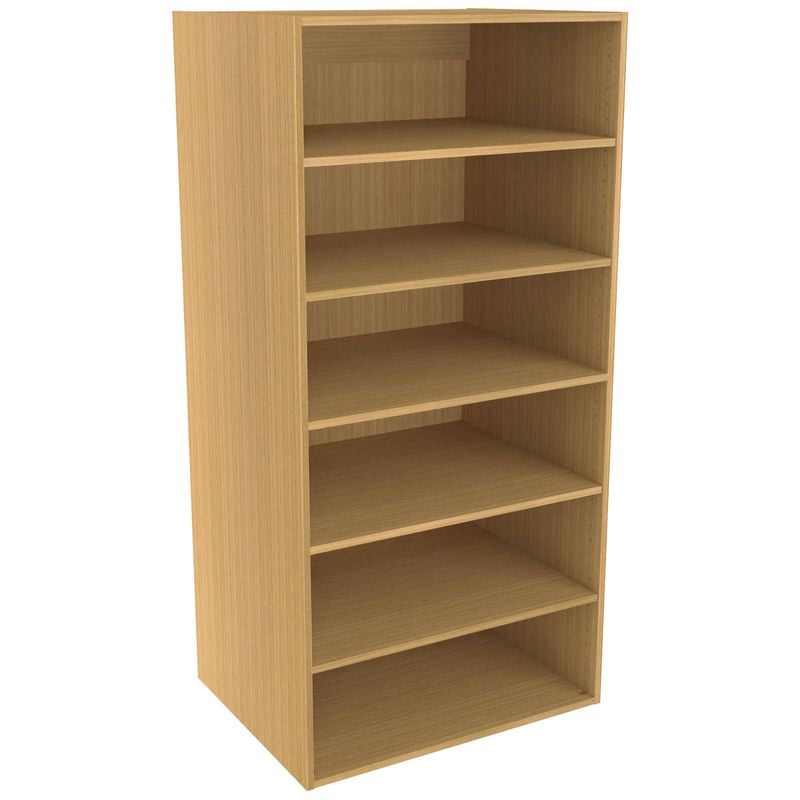 Lugna 1536 x 750 x 580mm Sand Ready to Assemble Robe Insert 5 Shelf Unit