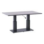 FurnitureOkay Mosman Ceramic Outdoor Height Adjustable Table - Charcoal
