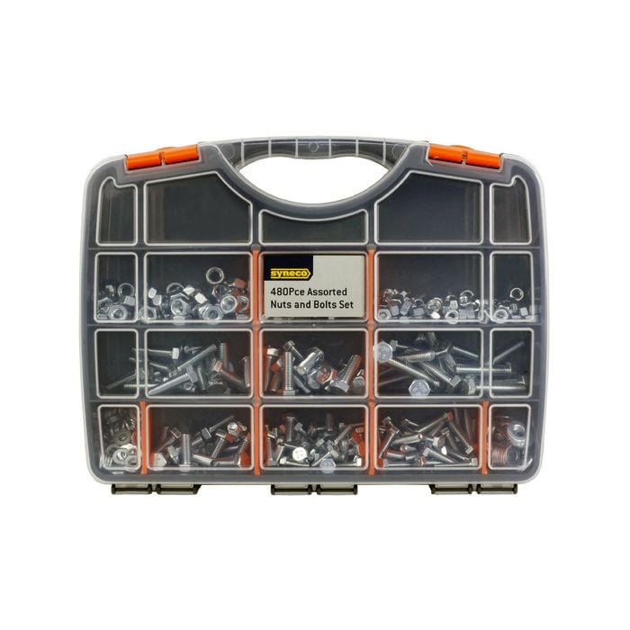 Syneco 480 Piece Assorted Nuts And Bolts Set