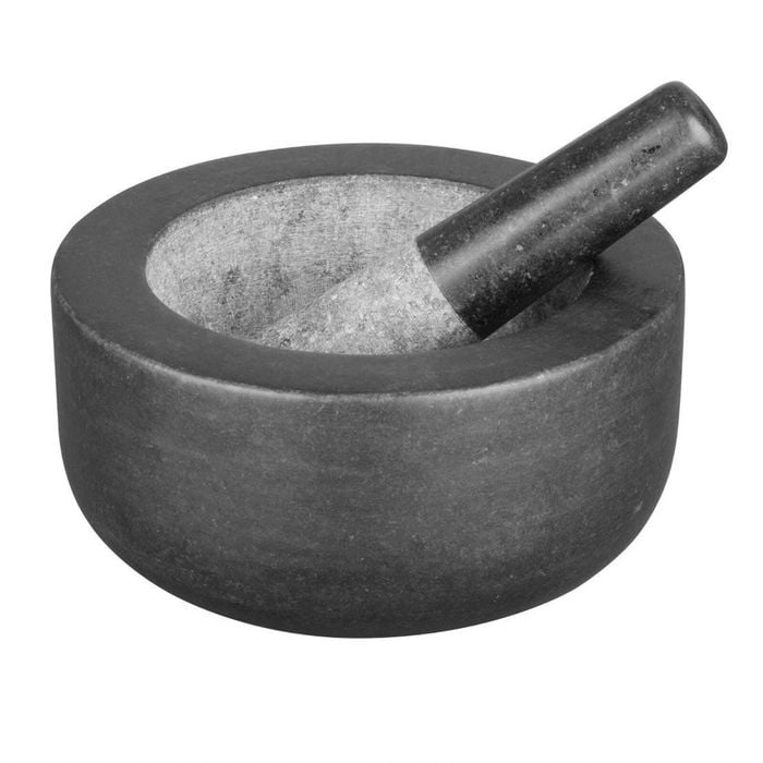 Vogue Pestle And Mortar Granite 203mm Kitchenware Cooking Tool