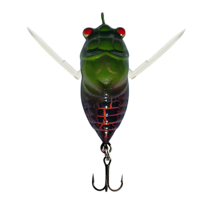 Profishent 40mm Humbug Cicada Fishing Lure Olive Gold Orange