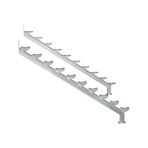Galintel 10 Tread Galvanised Steel Dual Stair Stringer - 2 Pack