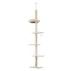 PaWz 275cm Adjustable Height Cat Scratching Tree - Beige