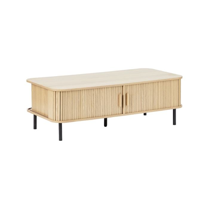 Cooper & Co. Haven Sliding Door 120cm Coffee Table Natural