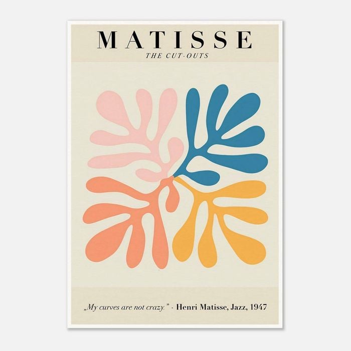 Galrie Henri Matisse Jazz CutOuts Modernist Art Print (1947) for Home Decor, Poster Only, A3 30 x 42cm (12 x 16inch)