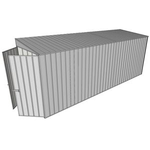 Build-a-Shed 1.5 x 5.2 x 2m Skillion Shed without Side Doors - Zinc