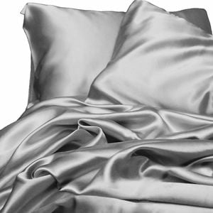 Satin Sheet Set - Silver