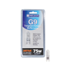 Nelson G9 75W Tungsten Halogen Clear Ice Blue Bi-Pin Globe