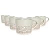 Nicola Spring Dipped Dash Stoneware Coffee Mugs - 450ml - Pack of 6