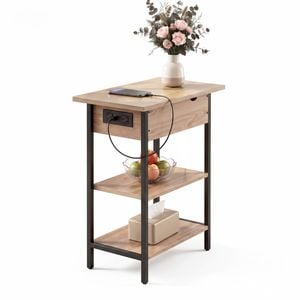 Artiss Coffee Table End Table Charging Station Flip-top Storage