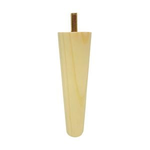 Adoored 150mm Pine Round Tapered Furniture Leg